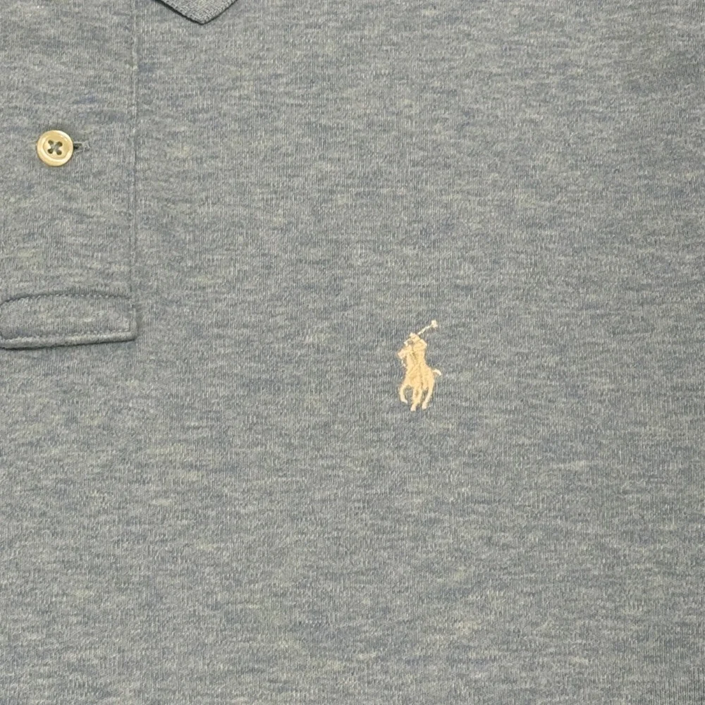 Polo Ralph Lauren Polo Shirt Men’s Sz M Heather Blue Preppy Classic Casual